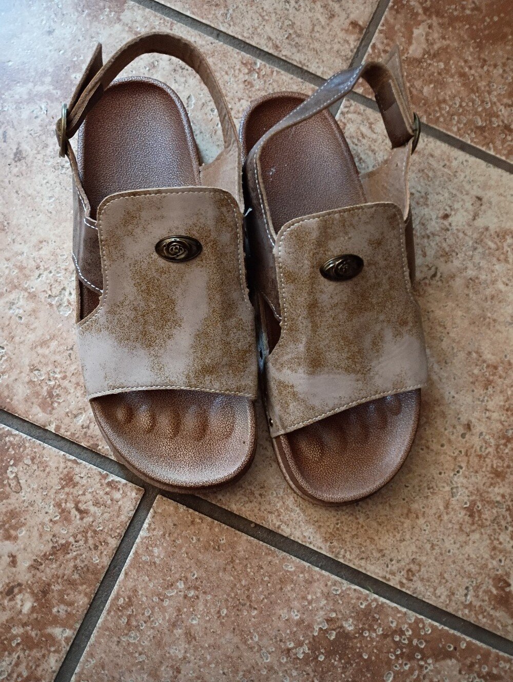 Women's Brown Suede Slingback Sandals